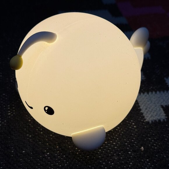 Night Light Squish Color-Changing Silicone Light, White Bubble Fish - Picture 11 of 16